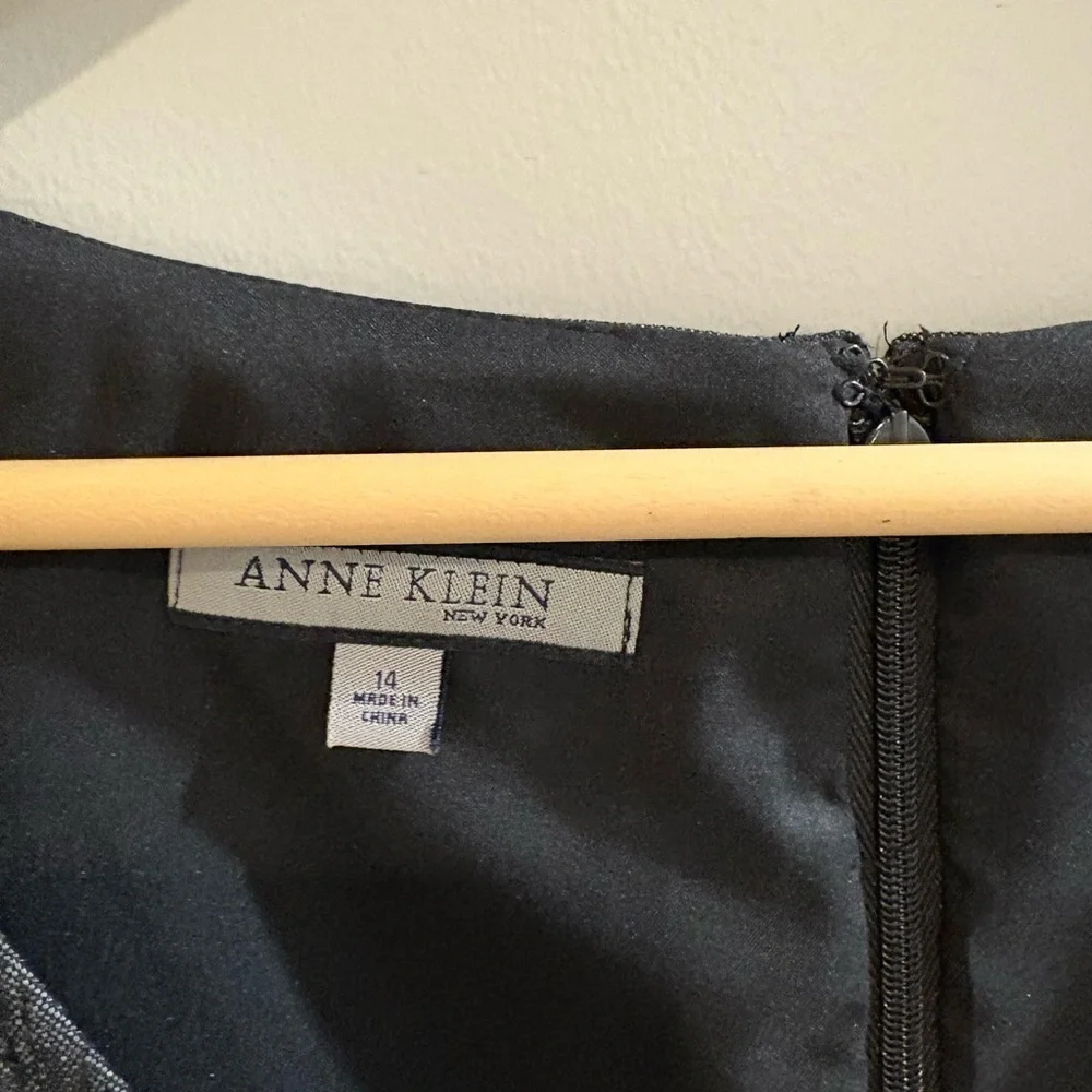 Anne Klein Charcoal Midi Dress | MSRP $395 - Picture 2 of 7